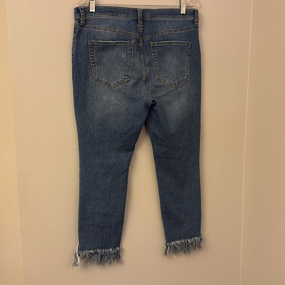 Free People Distressed ripped high rise Jeans size 31 short - Picture 5 of 8